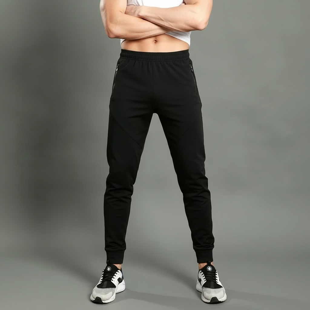 Men’s Performance Jogger Pants Athletic Running Fitness Activewear
