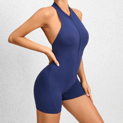 VibeTight Zip-Up Romper