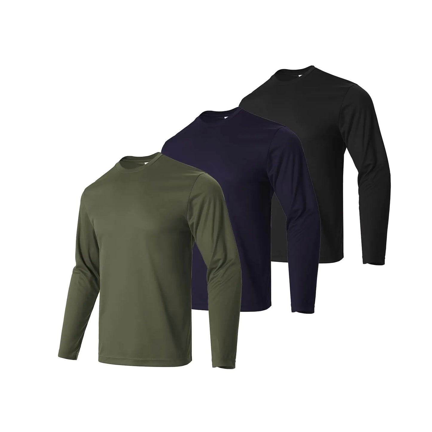 Facitisu Performance Long Sleeve Sports Tees 3-Pack 2XL