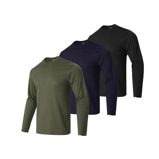 Facitisu Performance Long Sleeve Sports Tees 3-Pack 2XL