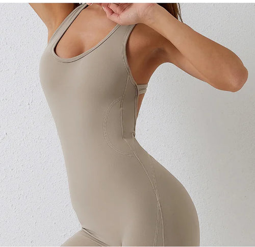 Chic Women’s Bodycon Workout Romper Scrunch Butt & Tummy Control