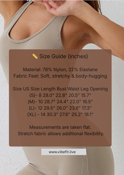 Chic Women’s Bodycon Workout Romper Scrunch Butt & Tummy Control